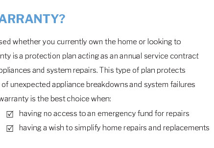 appliance warranty normal